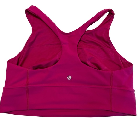 Lululemon Wunder Train Long-Line Bra Medium Support Pink 14 sports bra - Picture 10 of 14